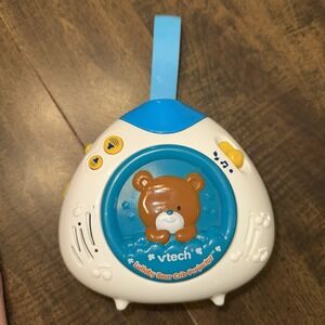 VTech‎ Baby Lullaby Bear Crib Teddy Projector Music Nature Sounds Soother Blue
